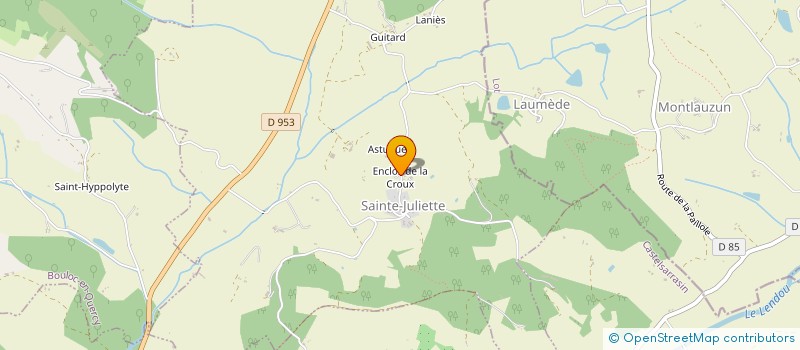 localisation de l'entreprise MONSIEUR JEROME ALBIAC  SAINTE-JULIETTE