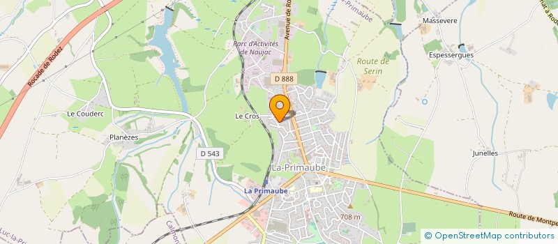 localisation de l'entreprise MONSIEUR JEROME ALET  LUC-LA-PRIMAUBE