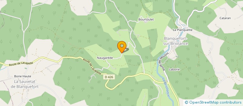 localisation de l'entreprise MONSIEUR JEROME ALGLAVE  BLANQUEFORT-SUR-BRIOLANCE