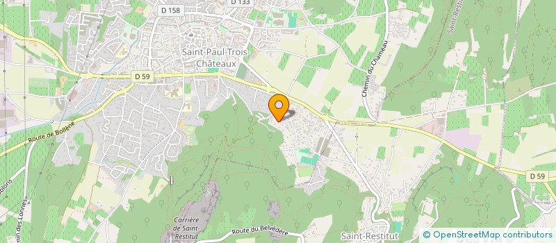 localisation de l'entreprise MONSIEUR JEROME ALIGNIER  SAINT-PAUL-TROIS-CHATEAUX