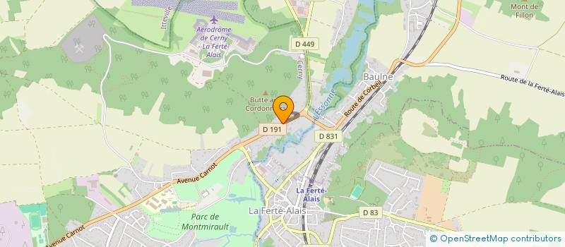 localisation de l'entreprise MONSIEUR JEROME ALLAIN  CERNY