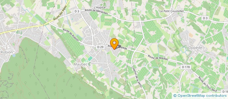 localisation de l'entreprise MONSIEUR JEROME ALLARD  MAUBEC