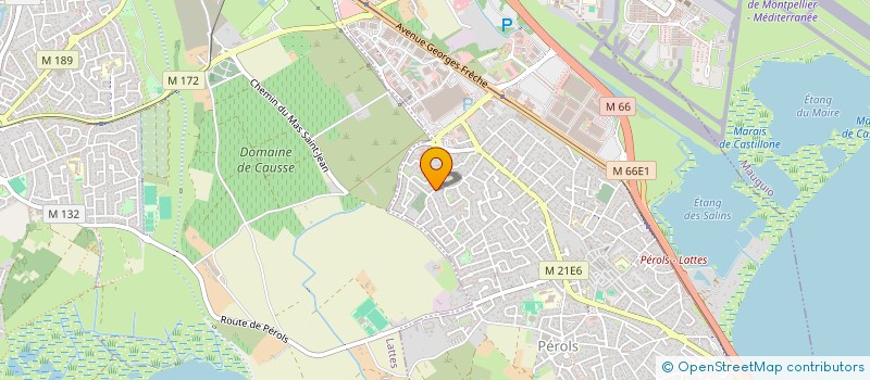localisation de l'entreprise MONSIEUR JEROME ALMES  PEROLS
