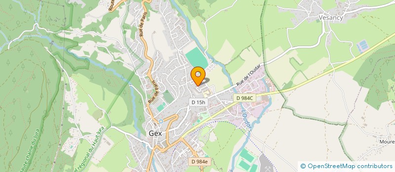 localisation de l'entreprise MONSIEUR JEROME AMIOTTE  GEX