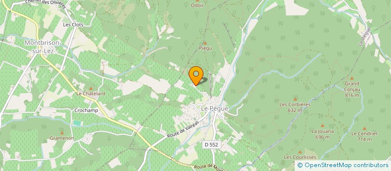 localisation de l'entreprise MONSIEUR JEROME ANDEOL  LE PEGUE