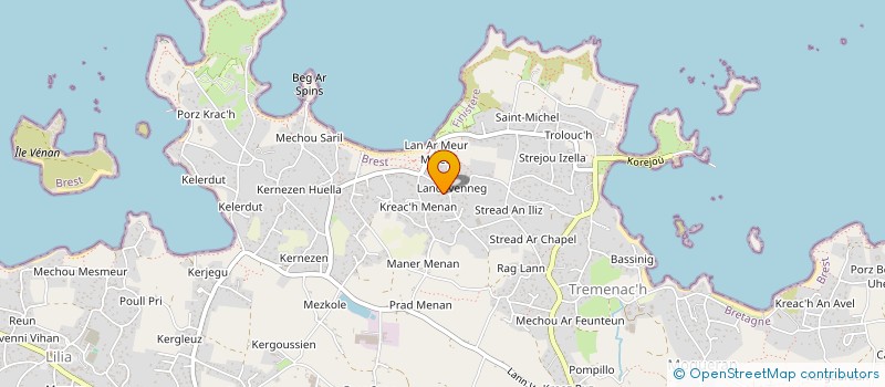 localisation de l'entreprise MONSIEUR JEROME ANDRE  PLOUGUERNEAU