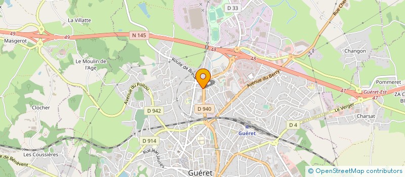 localisation de l'entreprise MONSIEUR JEROME ANDRE à GUERET