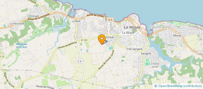 localisation de l'entreprise MONSIEUR JEROME ANZALA à LE MOULE