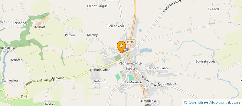 localisation de l'entreprise MONSIEUR JEROME ARMAND ROGER QUERREC  PLONEVEZ-DU-FAOU