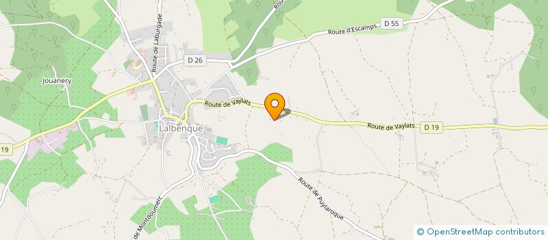 localisation de l'entreprise MONSIEUR JEROME ARNAGOL-MOSTREY  LALBENQUE