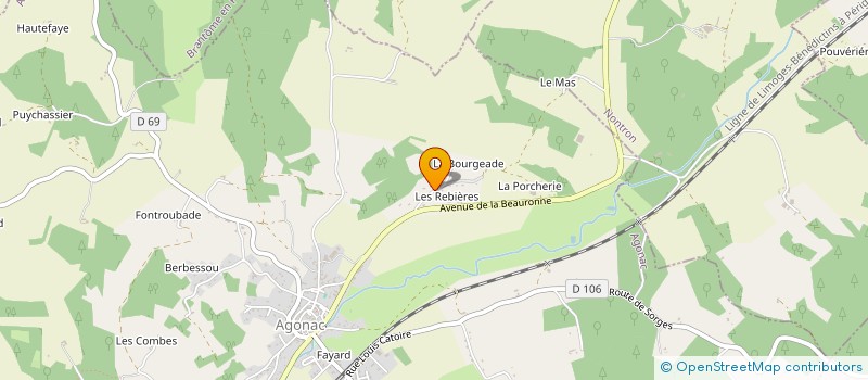 localisation de l'entreprise MONSIEUR JEROME ARNAUD à AGONAC