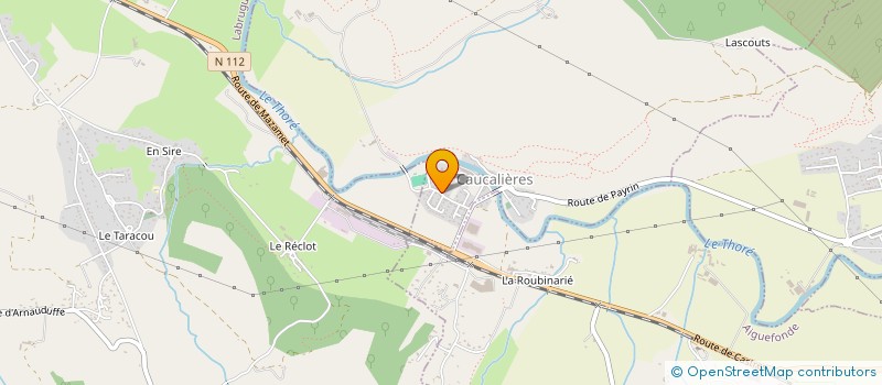 localisation de l'entreprise MONSIEUR JEROME ARNAUD  CAUCALIERES