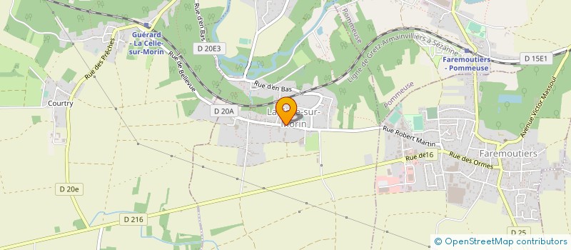 localisation de l'entreprise MONSIEUR JEROME ARNAUD à LA CELLE-SUR-MORIN