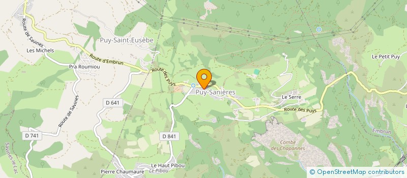 localisation de l'entreprise MONSIEUR JEROME ARNOUX  PUY-SANIERES