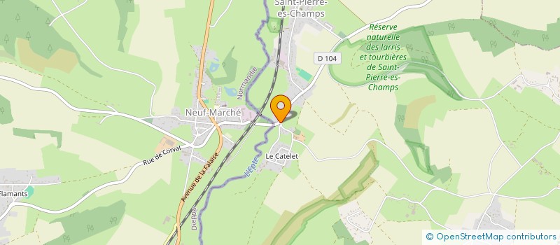 localisation de l'entreprise MONSIEUR JEROME ASSELINE  SAINT-PIERRE-ES-CHAMPS