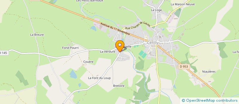 localisation de l'entreprise MONSIEUR JEROME AUBERSON à CERILLY