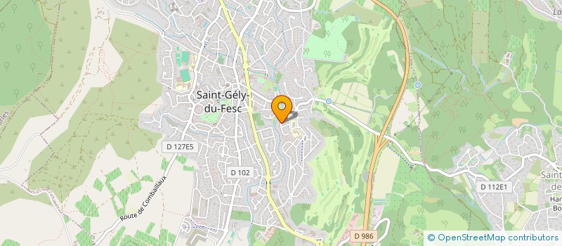 localisation de l'entreprise MONSIEUR JEROME AUDOUX  SAINT-GELY-DU-FESC