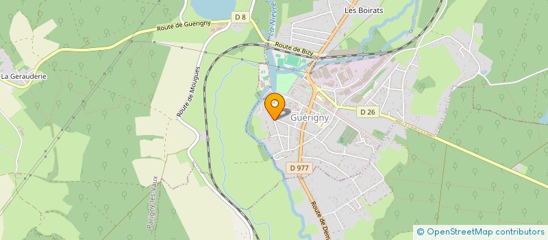 localisation de l'entreprise MONSIEUR JEROME AUDRY  GUERIGNY