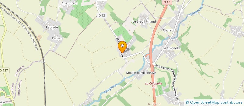 localisation de l'entreprise MONSIEUR JEROME AUGRY  CHAMPNIERS