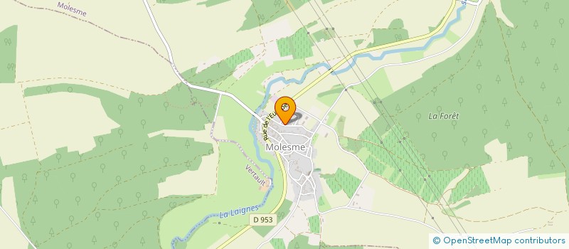 localisation de l'entreprise MONSIEUR JEROME AUGUEUX  MOLESME