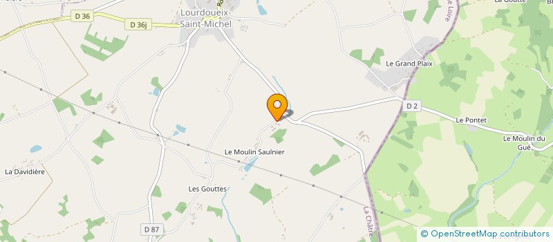 localisation de l'entreprise MONSIEUR JEROME AUROY à LOURDOUEIX-SAINT-MICHEL