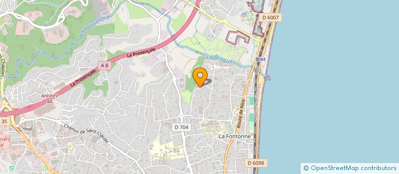 localisation de l'entreprise MONSIEUR JEROME BADOT  ANTIBES