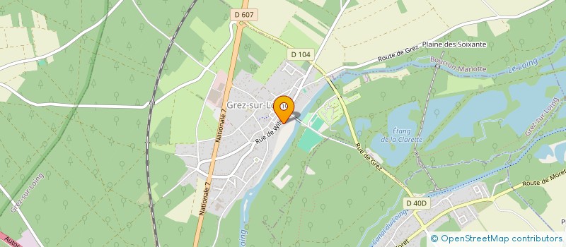 localisation de l'entreprise MONSIEUR JEROME BADRE à GREZ-SUR-LOING