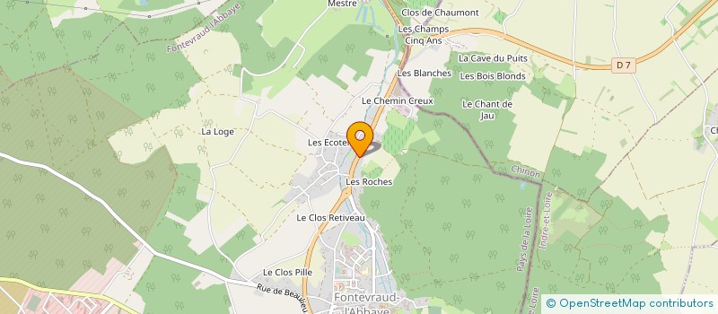 localisation de l'entreprise MONSIEUR JEROME BAILLARGEAU  FONTEVRAUD-L'ABBAYE