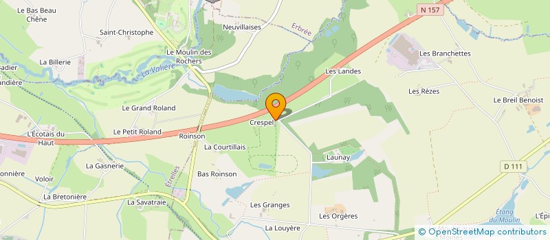 localisation de l'entreprise MONSIEUR JEROME BAILLON  ARGENTRE-DU-PLESSIS