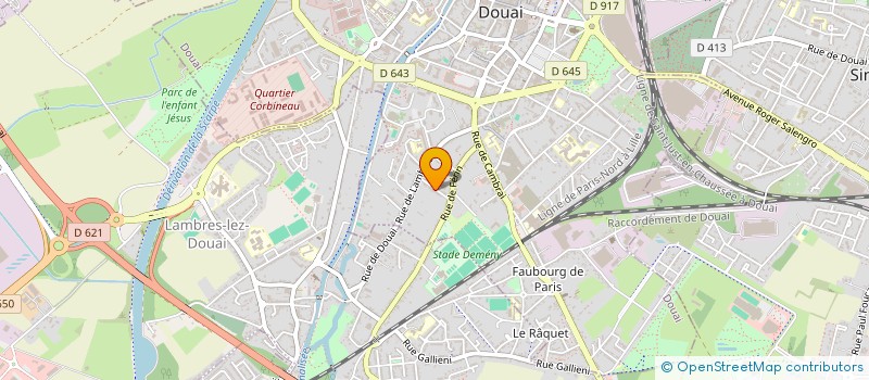 localisation de l'entreprise MONSIEUR JEROME BAILLY  DOUAI