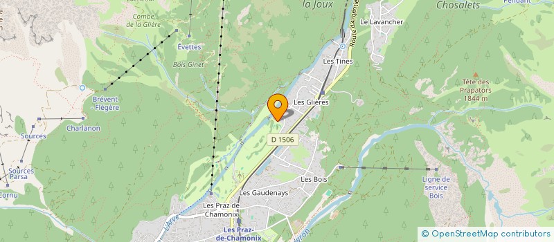 localisation de l'entreprise MONSIEUR JEROME BALMAT  CHAMONIX MONT BLANC