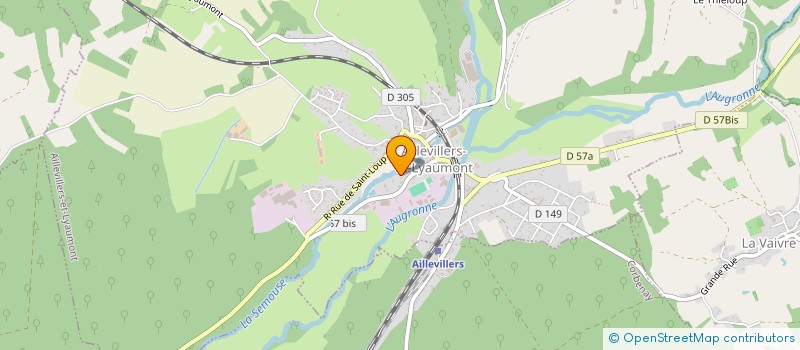 localisation de l'entreprise MONSIEUR JEROME BALOCHE  AILLEVILLERS-ET-LYAUMONT