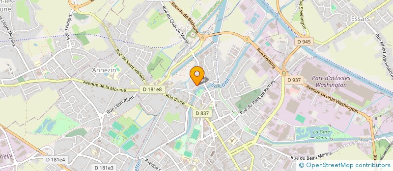 localisation de l'entreprise MONSIEUR JEROME BANACH  BETHUNE