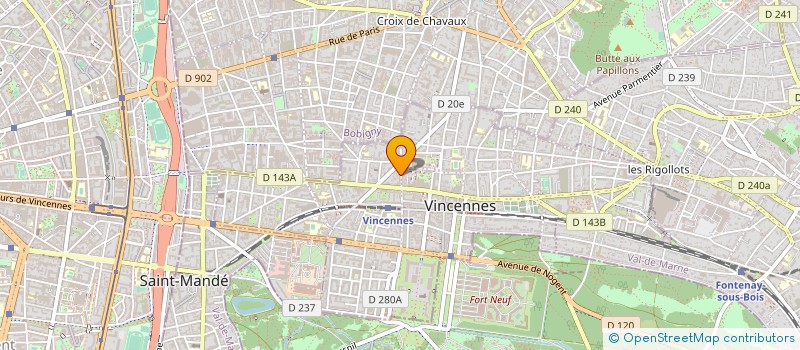 localisation de l'entreprise MONSIEUR JEROME BANCEL  VINCENNES