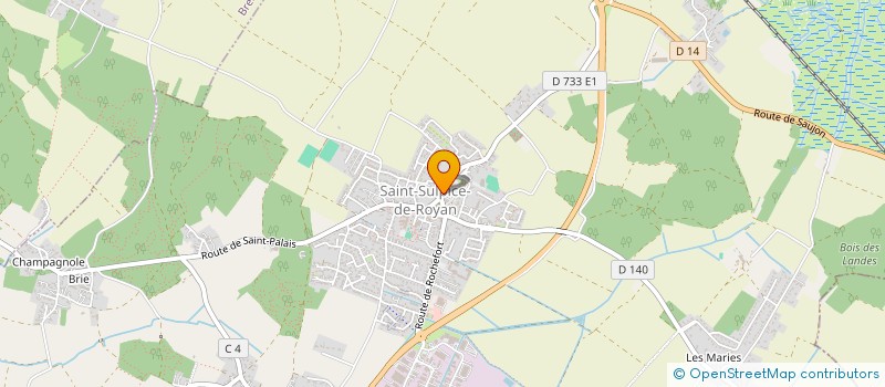 localisation de l'entreprise MONSIEUR JEROME BARBIER  SAINT-SULPICE-DE-ROYAN