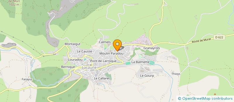 localisation de l'entreprise MONSIEUR JEROME BARBIEUX  LACAUNE