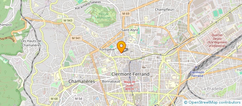 localisation de l'entreprise MONSIEUR JEROME BARD  CLERMONT-FERRAND