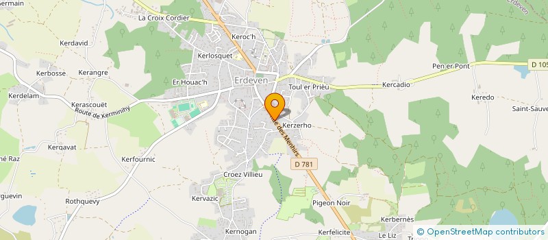 localisation de l'entreprise MONSIEUR JEROME BARDOU  ERDEVEN