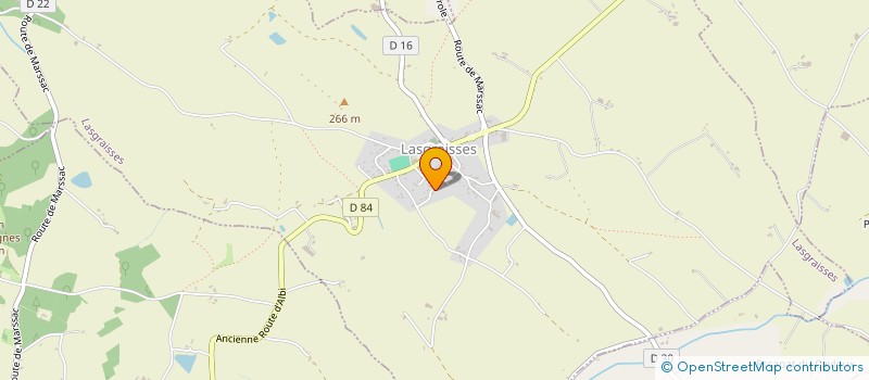 localisation de l'entreprise MONSIEUR JEROME BARDOU  LASGRAISSES