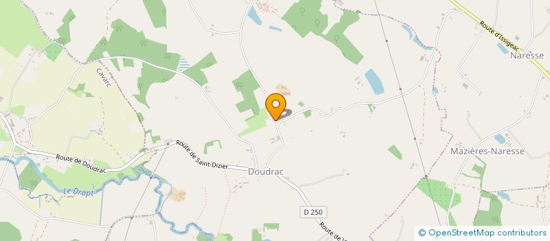 localisation de l'entreprise MONSIEUR JEROME BARRET  DOUDRAC