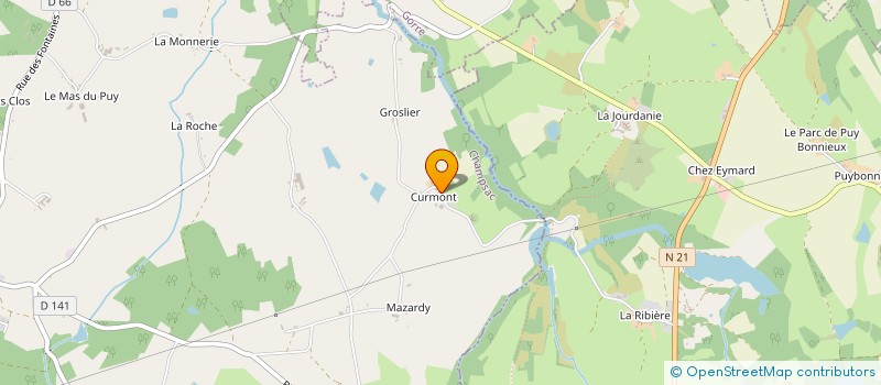 localisation de l'entreprise MONSIEUR JEROME BARRIERE  CHAMPSAC