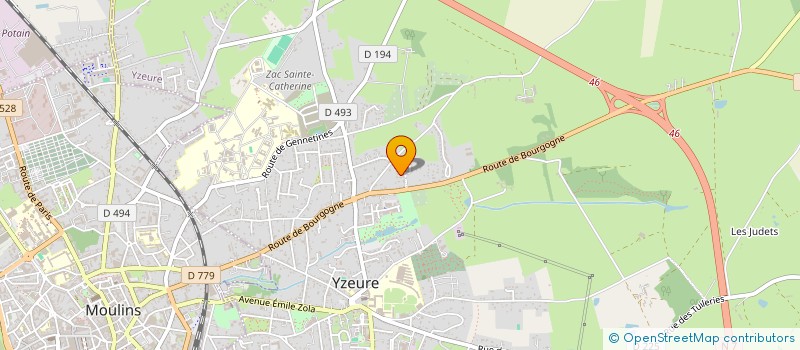 localisation de l'entreprise MONSIEUR JEROME BARTHELEMY à YZEURE