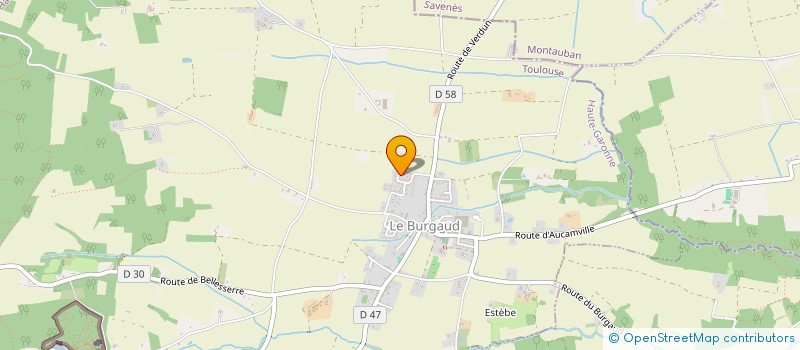 localisation de l'entreprise MONSIEUR JEROME BARTHES  LE BURGAUD
