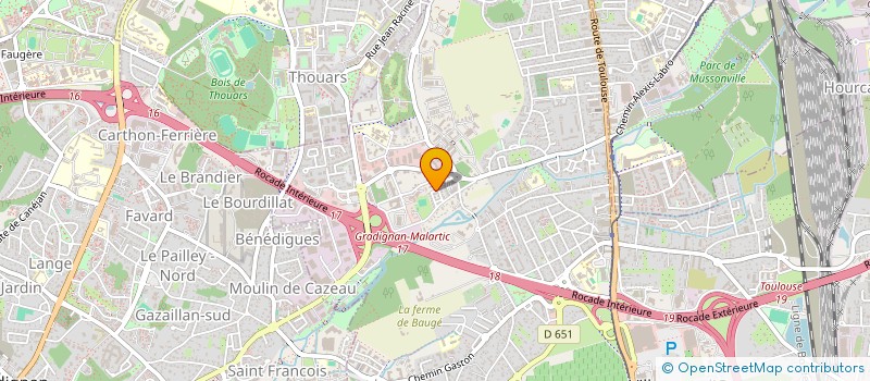 localisation de l'entreprise MONSIEUR JEROME BAUDIN  VILLENAVE-D'ORNON