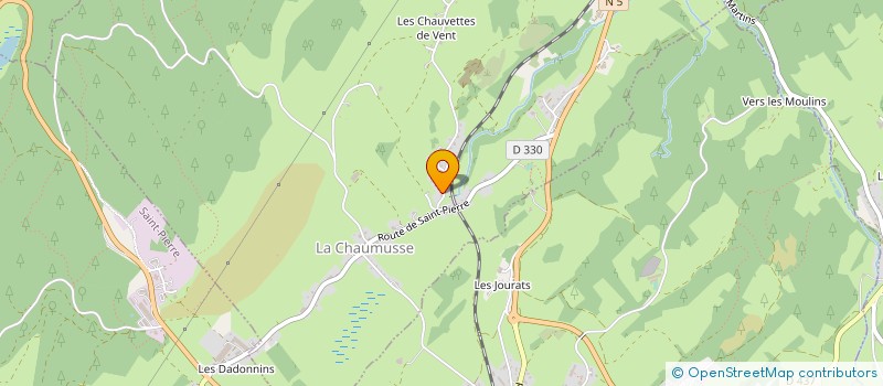 localisation de l'entreprise MONSIEUR JEROME BAUDOUX  LA CHAUMUSSE