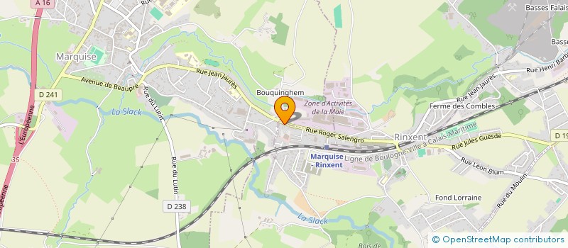 localisation de l'entreprise MONSIEUR JEROME BAUDUIN  RINXENT