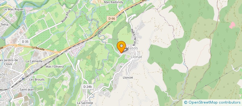 localisation de l'entreprise MONSIEUR JEROME BAUJARD  LOS MASOS