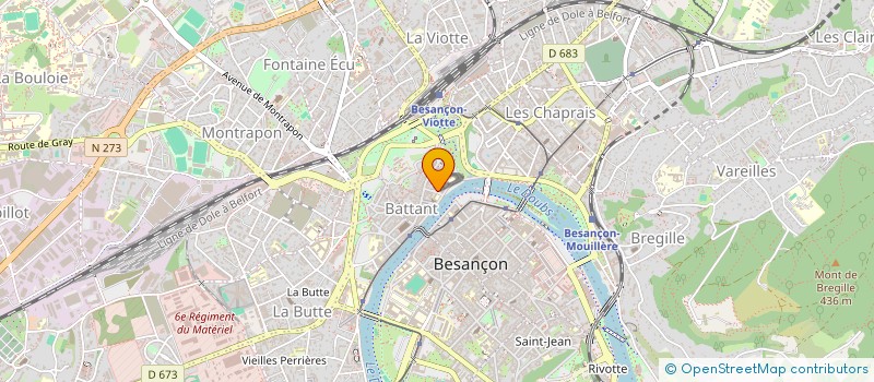 localisation de l'entreprise MONSIEUR JEROME BAZIN à BESANCON