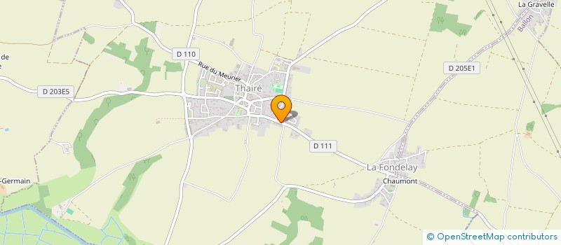 localisation de l'entreprise MONSIEUR JEROME BAZIN  THAIRE