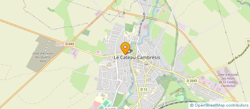 localisation de l'entreprise MONSIEUR JEROME BEAUDELOT  LE CATEAU-CAMBRESIS